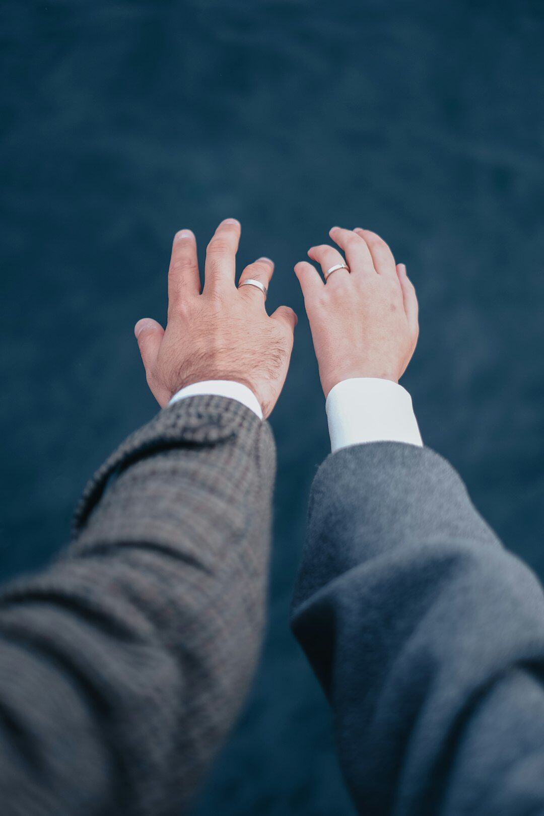 Two business professionals shaking hands after successful negotiation